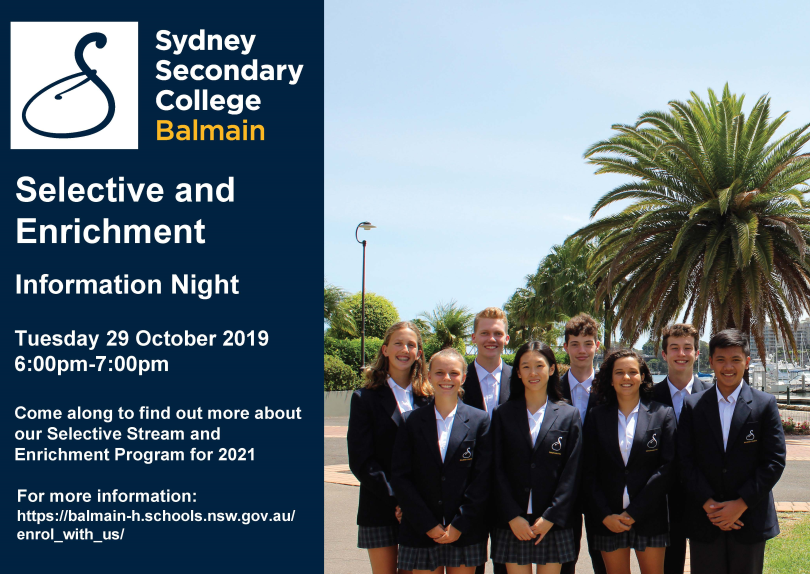 View Email - SSC Balmain Selective and 2021 Information Night